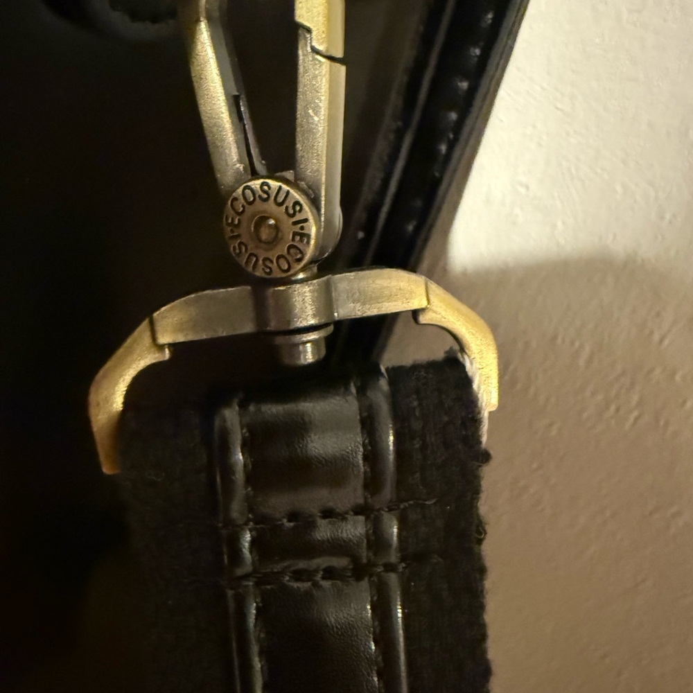 Crystal Bell Black and Brown Laptop Satchel Bag - Picture 12 of 15